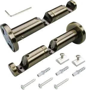 Комбинированный держатель Liedeco, (1 шт.), внутренний ходовой профиль Ø 16 мм Ø 1,6 см, цвет messingfarben/antik