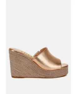 Сандалии на платформе с открытым носком No Filter London Rag, золотой