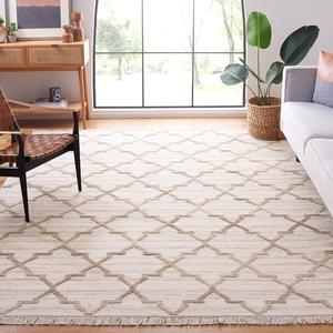 Ковер SAFAVIEH, 275 x 366 см, Kenya Collection, Natural, ручной работы плетеный шерстяной, идеально для помещений с высокой проходимостью в гостиной, спальне (KNY825A)