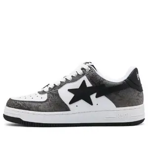 Кроссовки bape sta 'black snakeskin' A Bathing Ape, черный