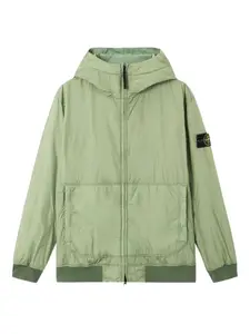 Куртка на молнии с нашивкой-логотипом Stone Island, зеленый
