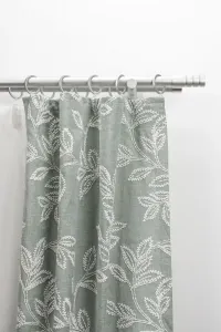 Карниз для штор GARESA "EASY", 2 направляющие, желаемая длина, комплект для штор, выдвижной, концевая кнопка с пазами, алюминий, с кольцами 64х550 см, Ø 20 мм, цвет silberfarben