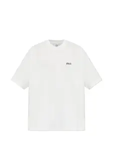 Футболка с круглым вырезом и графическим принтом VETEMENTS, белый