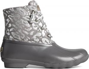 Женские сезонные сапоги Sperry для соленой воды, Silver Leopard