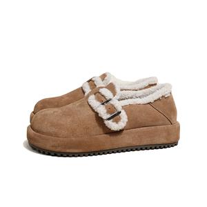 Ouumeis Женские утепленные короткие зимние ботинки Camel, цвет Yellow Camel