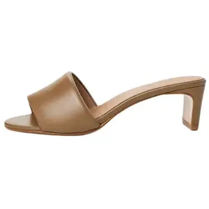 FLATTERED Тапочки-слайды женские 5 см, оливково-зеленые