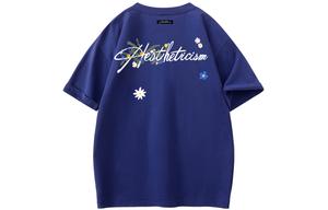 Футболка Unisex из коллекции Star Cloud WARRIOR, темно-синий[plant and floral handmade signature mother]