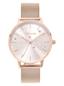 Tamaris Кварцевые часы в цвете розовое золото/белый