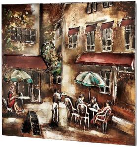 Металлическая картина Kobolo WALLCAFE, коричневый