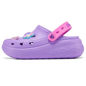 Skechers Kids Сандалии Abrasion Resistant Breathable Slip Resistant Low Top Sandal Lavender Kids'