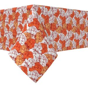 Квадратная скатерть, 100 % хлопок, 52x52 дюйма, цветочный 172