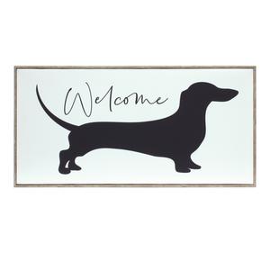 Картина Melrose International Wood Dachshund Welcome Sign, 50 см