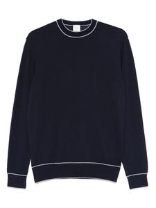 Eleventy футболка с контрастной отделкой, синий