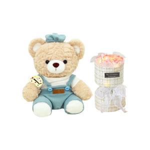 LALABABY Милый плюшевый мишка Artist Mocha, 28 см