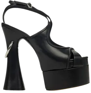 Женские сандалии на платформе Lanvin Smile 105, черные