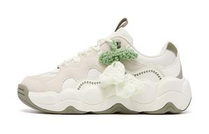 QIAODAN Женские кроссовки с низким верхом и устойчивой подошвой, противоскользящие, белые, серые