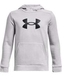 Худи Under Armour Kids Fleece Big Logo Hoodie, цвет Halo Gray/Black