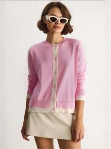 Bianco Lucci Кардиган из трикотажа в светло-розовом цвете