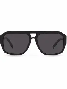 Солнцезащитные очки DG Crossed Dolce & Gabbana Eyewear, черный