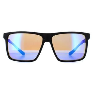 Прямоугольные мужские матовые черные люмалены синего ионизированного воробья Dragon, черный