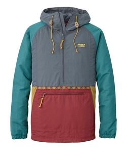 Утепленная куртка-анорак Mountain Classic, разноцветная, японский крой.