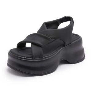 Milan love song Сандалии женские с ремешком 8 см, черные