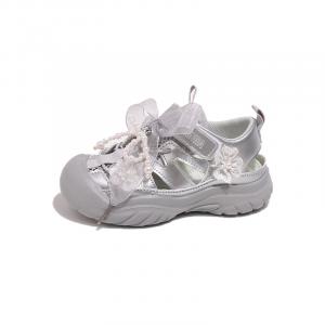 Детские сандалии с низким верхом для детей от 3 до 7 лет TONYBEAR, серебряный