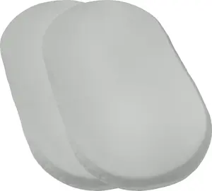 Детская простыня на резинке Murnau, 2 шт., серебристая, 40x70 см, овальная. Erwin Müller