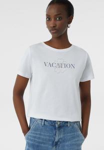 Футболка с принтом comma casual identity, белый