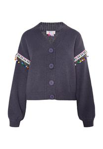 Кардиган IZIA Knit Cardigan, базальтовый серый