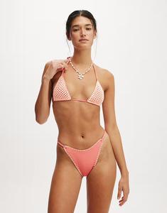 Cotton:On микрокрошечном верхе бикини с треугольными чашечками розового цвета