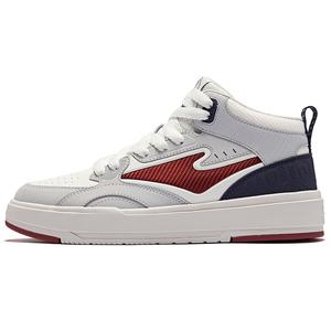 Erke Износостойкие высокие кроссовки для скейтбординга, цвет "серый туман" с микрокристаллическим белым