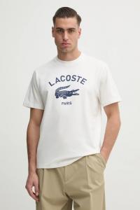 Хлопковая футболка Lacoste, белый