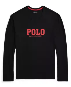 Мужская футболка с длинным рукавом и круглым вырезом Polo Ralph Lauren, черный