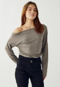 Топ Noella Long sleeved top, Medium Grey Mel./Grey