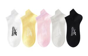 Низкие носки унисекс набор из 5 пар Reebok, черный