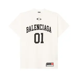 Balenciaga Футболка SS25 мужская серая белая