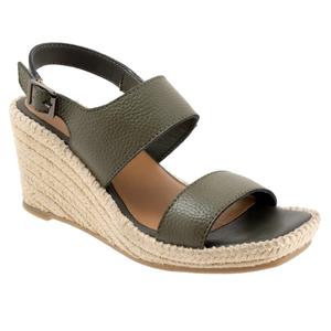 Softwalk Hartley S2309-341 Sandals Women's  Green Leather Wedge Heel FD1353