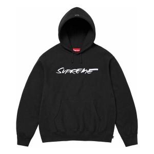 Толстовка futura hooded sweatshirt 'black white' Supreme, черный