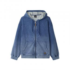 Skechers Джинсовая куртка унисекс в технике тай-дай синего цвета, Denim Tie-Dye Blue 053S