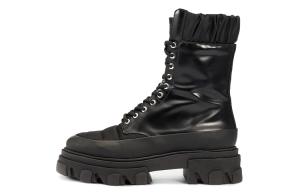 Женские черные ботинки GANNI