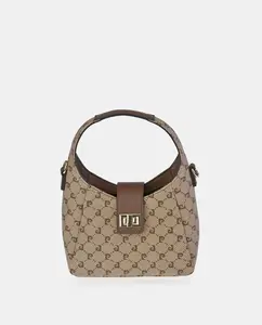 Сумка Pierre Cardin через плечо из холста, бежевый