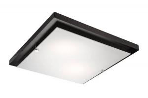 Потолочный светильник Lamkur Square, коричневый - 35 х 35 см