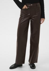 Брюки Kaffe KAmikka PU Jeans, Black Coffee/Black