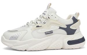 Низкие массивные кроссовки Warrior мужские бежево-голубые