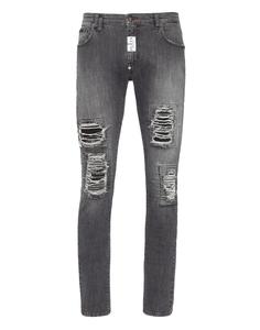 Джинсовые брюки Rock Star Fit Philipp Plein, цвет Grey Stone