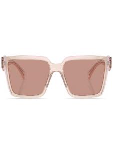 Prada Eyewear солнцезащитные очки в квадратной оправе, фиолетовый