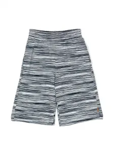 Трикотажные шорты с нашивкой-логотипом Missoni Kids, синий
