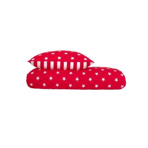 SCHIESSER Комплект постельного белья со звездами - фланель - 2 предмета - 155 x 220 см - красный