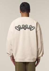 Толстовка CHAINS BACK EMBROIDERY UNISEX Mira Paris, слоновая кость